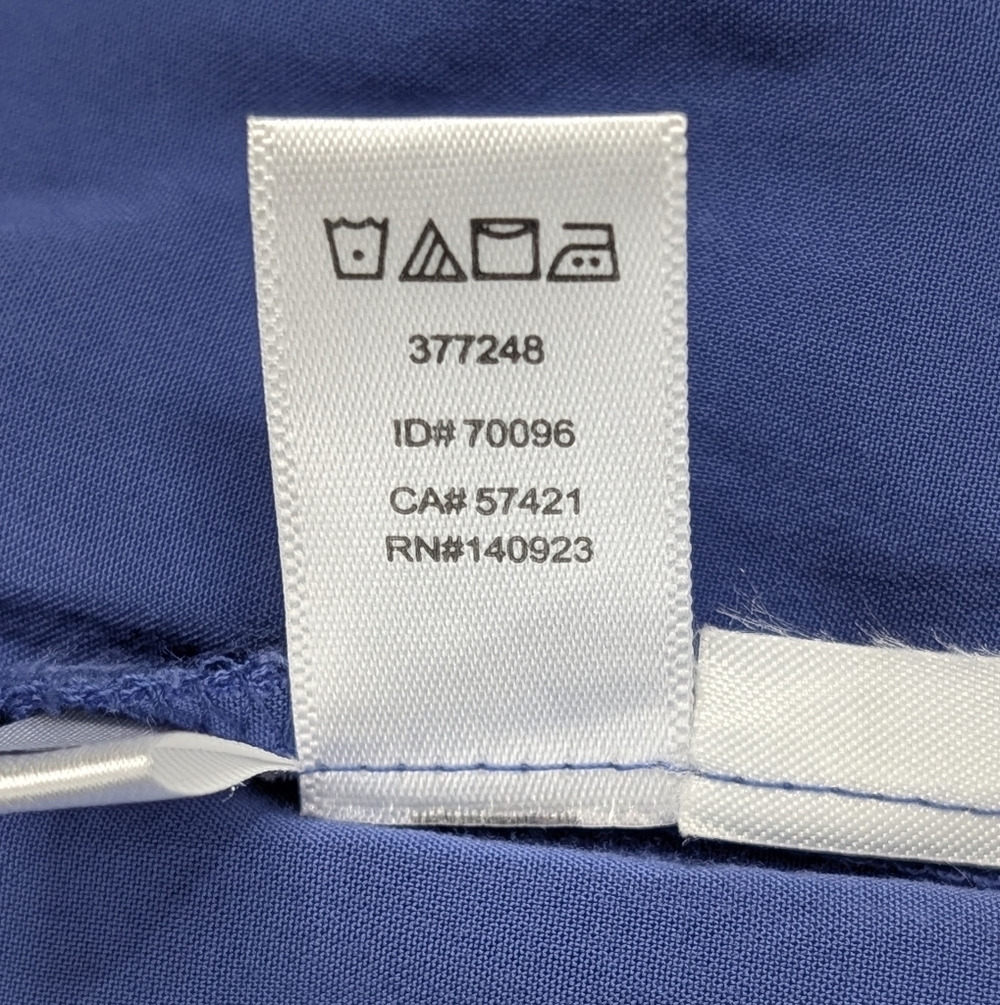 LOFT Button-Front Drawstring Periwinkle Shirt Dre… - image 9